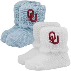  NCAA Oklahoma Sooners Infant Light Blue White 2 Pack Non 