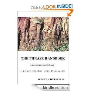 The Phrase Handbook Albert John Peebles  Kindle Store