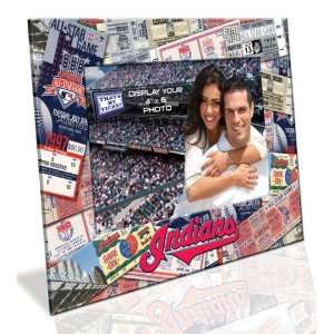   Indians 4x6 Picture Frame   Ticket Collage Design