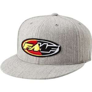 FMF MX Mens Flexfit Sports Wear Hat   Heather Grey / Small/Medium