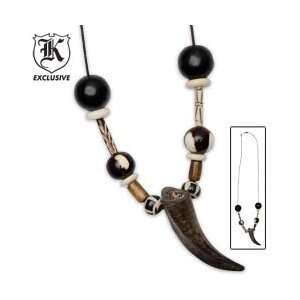  Goat Horns With Resin Ceramic Bone Bead Necklace Sports 