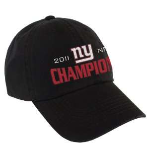 NFL New York Giants 2011 NFC Champions Argos Slouch Adjustable Hat 