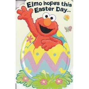  Greeting Card Easter Sesame Street Elmo Hopes This Easter Day 