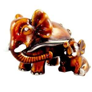  Objet DArt Release #291 Baby And Babar African Elephant 