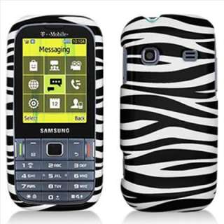 Samsung Gravity TXT T379 T Mobile Zebra Hard Case Cover+Screen  