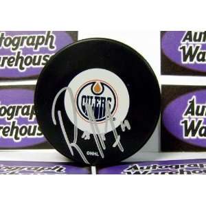  Raffi Torres Autographed/Hand Signed Hockey Puck (Edmonton 