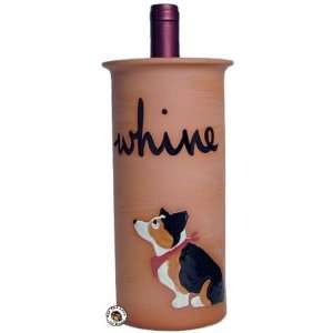   Welsh Corgi Tri Color Dog Clay Whine Wine Cooler