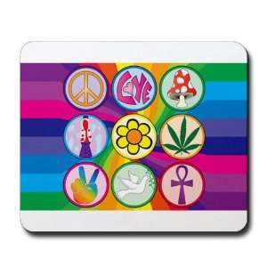  Mousepad (Mouse Pad) 60s Icons Rainbow Swirl Everything 