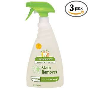  BabyGanics Stain Remover, 32 Fluid Ounce Bottles (Pack of 