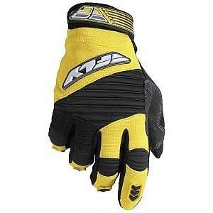  Fly Racing 303 Race Gloves, Yellow/Black, Adult 3XL 