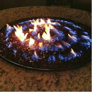  Oriflamme Fire Table with Swirl Burner   42 dia 