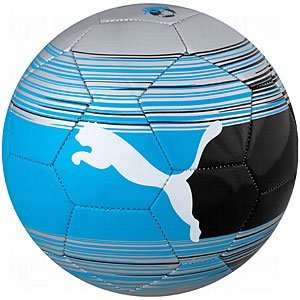  Puma PowerCat Graphic Training Ball Silver/Black/Blue/5 