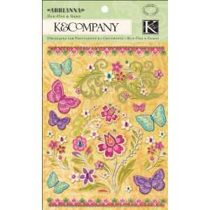  K and Company   Abrianna Collection   Rub Ons   Floral 