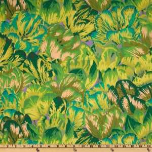  44 Wide Phillip Jacobs Tulip Mania Green Fabric By The 