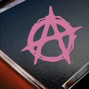 Christian Anarchy Symbol Pink Decal Truck Window Pink 