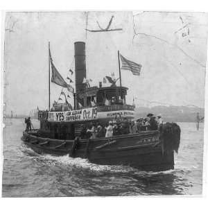  Tugboat,Womens Political Union,Suffrage Torch,Havemeyer 