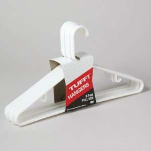  White Tubular Hangers Case Pack 18