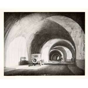  1928 Print Road Tunnel Sestri Levante Genoa Pisa Italy 
