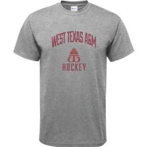 West Texas A&M Buffaloes Sport Grey Youth Varsity Washed Hockey Arch T 