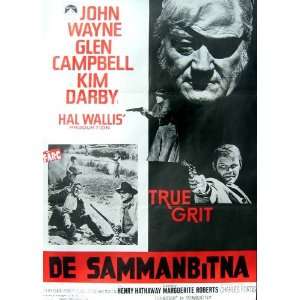 True Grit Movie Poster (11 x 17 Inches   28cm x 44cm) (1969) Swedish 