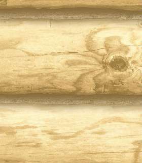Mountain Log Cabin Logs Wallpaper   Golden CH7979  