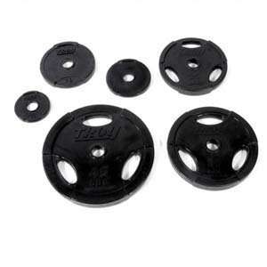  Troy Barbell GO R 345 lb Rubber Olympic Plate Set Sports 