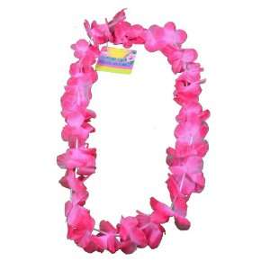  Lot of 12 Hot Pink Tropical Hawaiian Luau 42 Flower Leis 