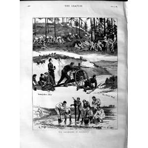   1883 ARMY VOLUNTEERS ALDERSHOT SOLDIERS GUN SHOOTING