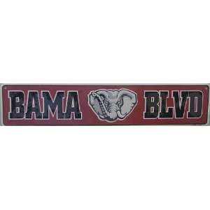  Alabama, BAMA BLVD, Street Sign (Elephant) Automotive