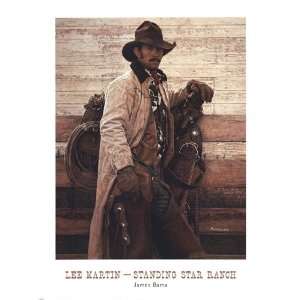 James Bama   Lee Martin   Standing Star Ranch Size 32x24 by James Bama 