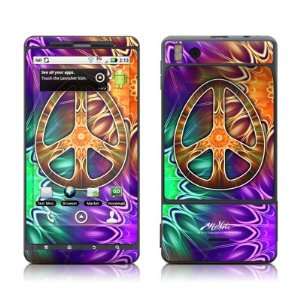  Peace Triptik Skin Decal Sticker for Motorola Droid X Cell 