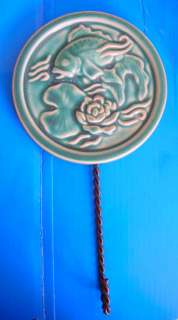Koi Wall Hook Glazed Ceramic by Seasons of Cannon Falls  