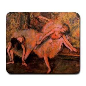    Two Dancers on a Bank By Edgar Degas Mouse Pad