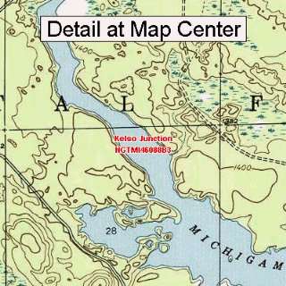  USGS Topographic Quadrangle Map   Kelso Junction, Michigan 