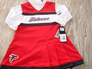 Atlanta Falcons Infant Toddler Cheerleader Jumper Dress  