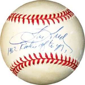  Tom Tresh Signed Baseball   with 1962 Rookie of the Year 