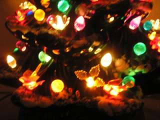 ATLANTIC MOLD MUSICAL 19 CERAMIC CHRISTMAS TREE LIGHTED UNIQUE 