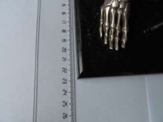 WOW Mega rare antique doctors Verge Fusee Skeleton Skull table watch 