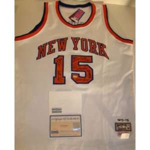  1972 73 NBA CHAMPS KNICKS Signed M&N JERSEY STEINER 