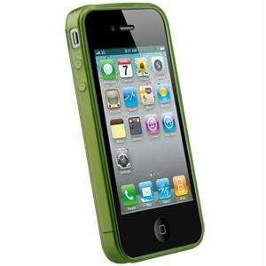  TPU Wave Cover for Apple iPhone 4   Translucent Green 