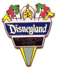Disney Pin DL 1998 Attractions Disneyland Sign  