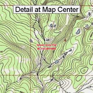  USGS Topographic Quadrangle Map   Seven Tree Flat, Utah 