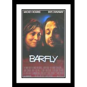  Barfly 32x45 Framed and Double Matted Movie Poster   Style 