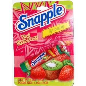  Snapple Kiwi Strawberry Flavored Lip Balm Tube (1 Each 