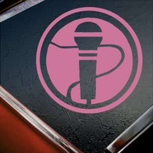  ROCK BAND Pink Decal SINGER KARAOKE GAME Window Pink 