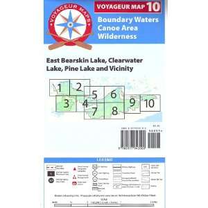 Voyageur Map Number Ten For the BWCA 