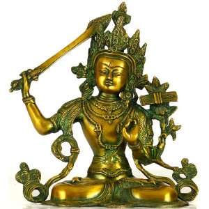  Manjushri   Bodhisattva of Transcendent Wisdom   Brass 