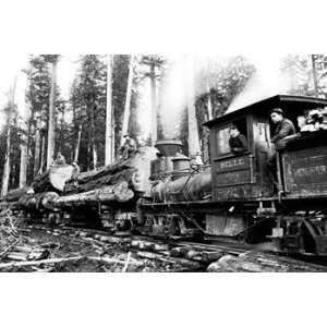    Logging Train   Poster by Clark Kinsey (18x12)