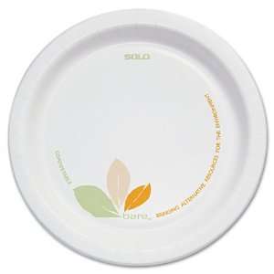    SOLO Cup Company   Bare Paper Dinnerware, 6 Plate, Green/Tan 