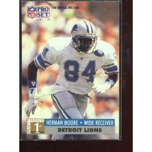 1991 Pro Set #739 Herman Moore RC Sports Collectibles